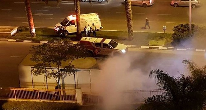 ''שמענו קול פיצוץ והמשאית עלתה באש''