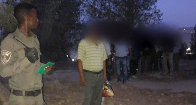 על הבוקר: 102 פלסטינים נעצרו סמוך למעבר מיתר