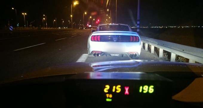 נתפס נוהג במהירות 215 קמ''ש ליד שגב שלום