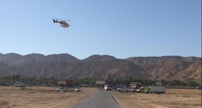 שני רוכבי אופנוע נפצעו באורח אנוש בכביש המסוכן בדרום