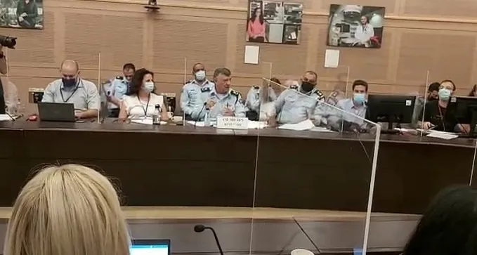 צפו / בלעדי: מפקד המחוז בדיון בכנסת על מכת הפשיעה בב''ש והנגב