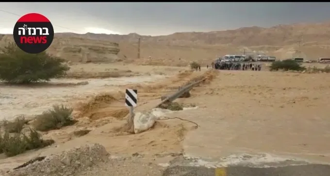 גשם זלעפות: תוך כמה שעות, ירדו כמויות שיא של גשם בב''ש