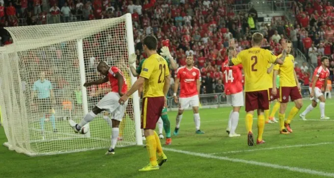 הפסד ראשון בטרנר. 0-1 לספרטה פראג על הפועל באר שבע