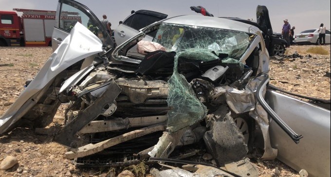 כביש הדמים בערבה: שתי ילדות נהרגו בתאונה חזיתית