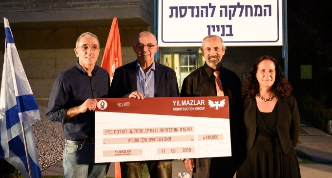 חברת בנייה תורכית תרמה 26 מלגות לסטודנטים מבן גוריון