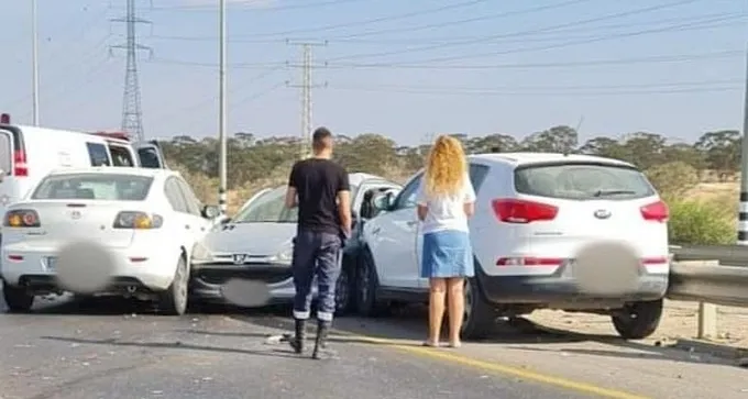 פצוע קשה בתאונת שרשרת בצומת גורל