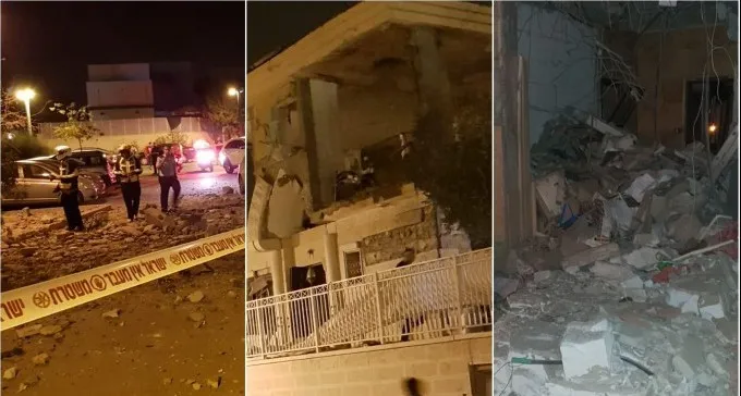 הרקטה שנפלה בב''ש: טיל מייצור חמאס, הנושא 20 ק''ג חומר נפץ