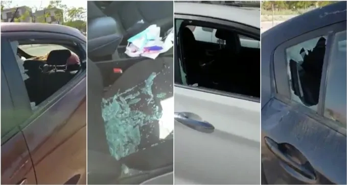 תוך לילה אחד: עשרות מכוניות נפרצו בחניון הרכבת בשכ' ג'