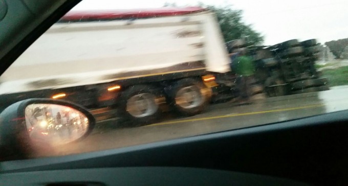 צפו: תאונה בצומת תפרח