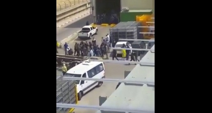 צפו: קטטה המונית במפעל בנגב