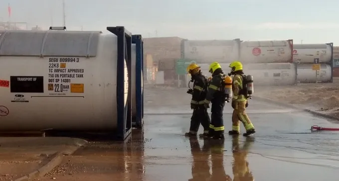 דליפת אמוניה בחיפה כימיקלים באיזור תעשייה רותם