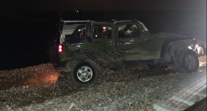 רכבת התנגשה בג'יפ שהונח על המסילה ליד נבטים-ערוער