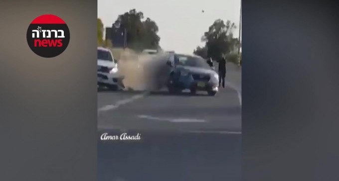 גנב רכב, פרץ מחסום משטרתי - ופצע אישה ושוטר