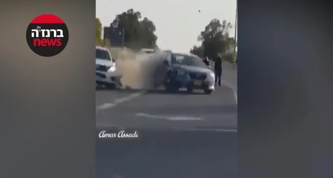 גנב רכב, פרץ מחסום משטרתי - ופצע אישה ושוטר