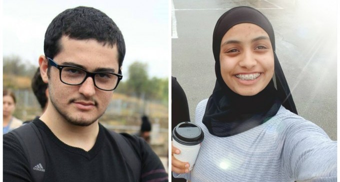 נער ממקיף א' ונערה מתיכון אלהוזייל ברהט - זוכי פרס ע''ש ריבן