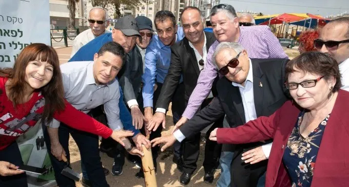 הונחה אבן הפינה ל''פארק הנופלים'' בב''ש