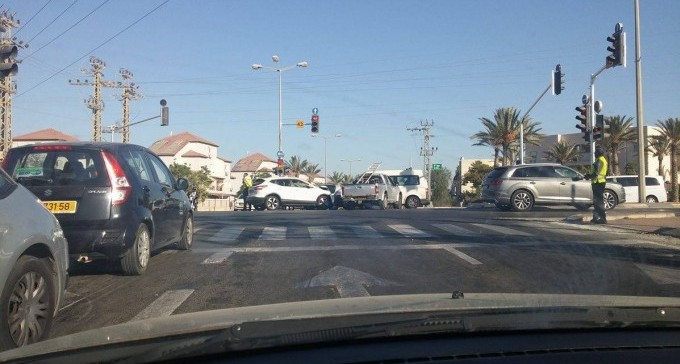 שוב תאונה בכניסה לנחל עשן