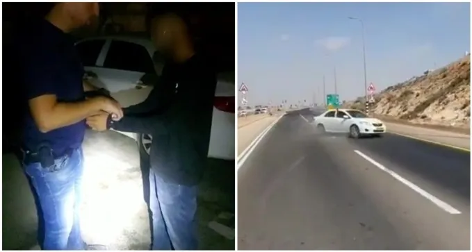 ההשתוללות בכבישי הנגב: כך נתפס הנהג מכביש נבטים