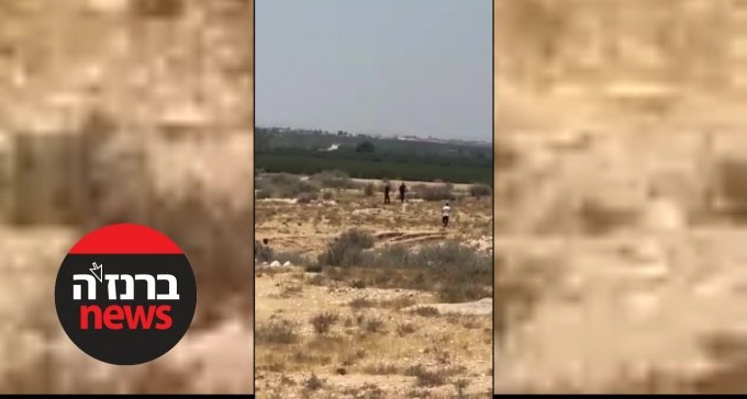 צפו: המרדף אחר החשוד באזור בית העלמין