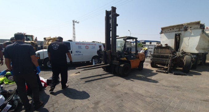 נער בן 17 נהרג בתאונת מלגזה