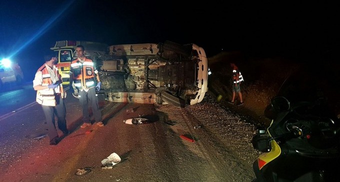 הרוג ופצועה בתאונה בכביש אורים-צאלים