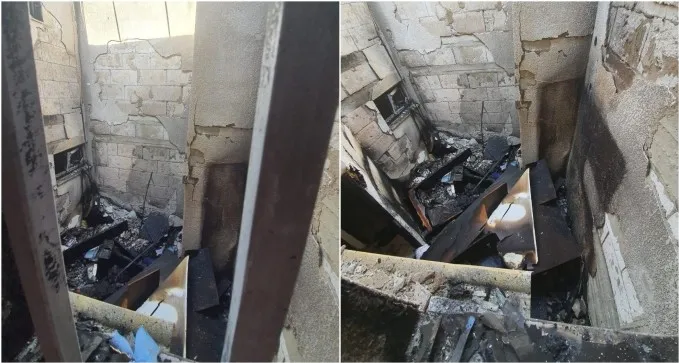הוסטל לנערים בסיכון עלה באש בב''ש