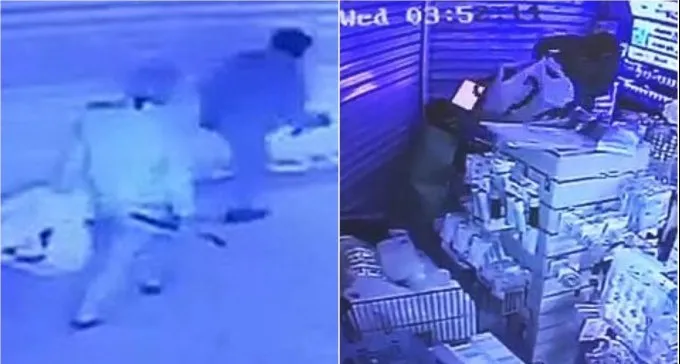 צפו: רעולי פנים גונבים סחורה בעשרות אלפי שקלים מקניון שאול המלך