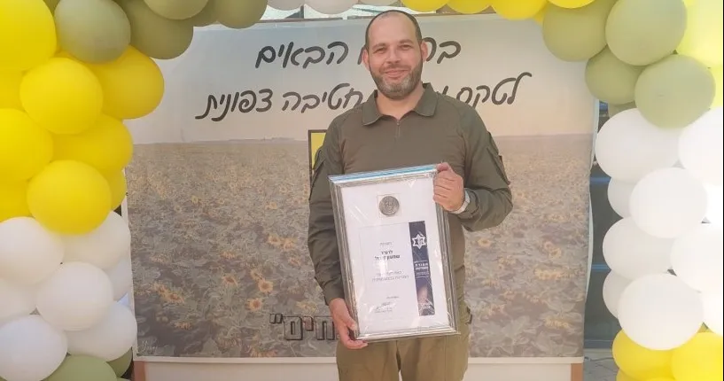 סגן ראש עיריית באר שבע טובול - מצטיין החטיבה הצפונית של רצועת עזה