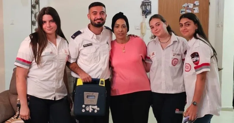 חייה של אחלאם אלקרינאוי מבאר שבע ניצלו בזכות דפיברילטור