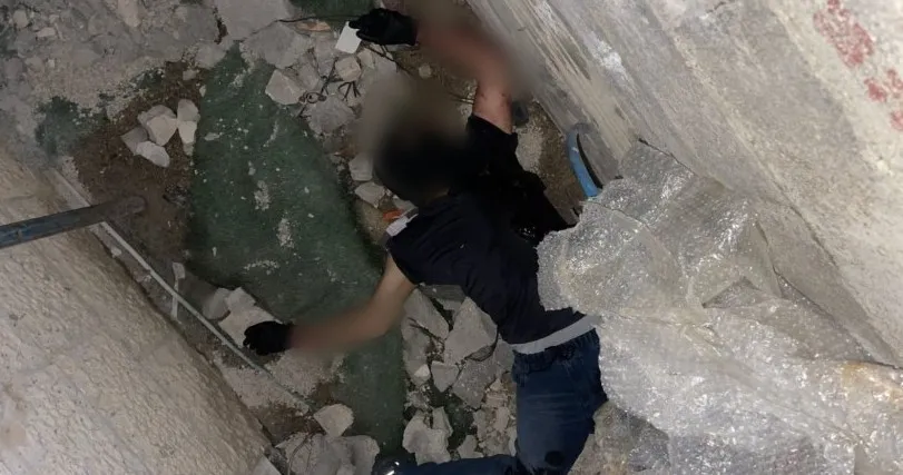 רעול פנים חמוש נוטרל ברהט (תיעוד)