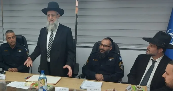 פורום נגדים של שוטרי מרחב הנגב נערך במעמד הרב דוד יוסף (תיעוד)