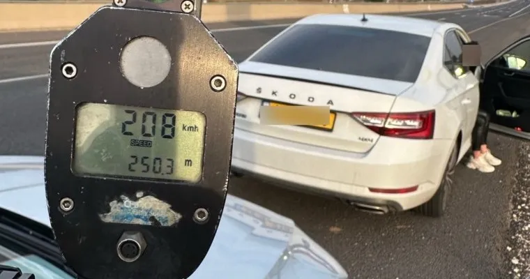 נהג באר שבעי שיכור ''טס'' בכביש: נתפס נוהג ב-208 קמ''ש