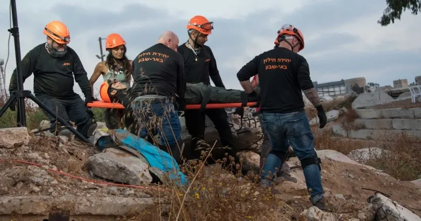 יחידת החילוץ של באר שבע ציינה עשור לקיומה באימון מתקדם