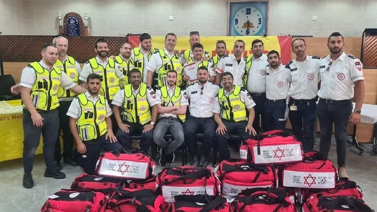 אופקים: 15 חובשים מד''א חדשים, בוגרי קורס לעילוי נשמת אהרון חיימוב הי''ד, שנרצח ב-7.10