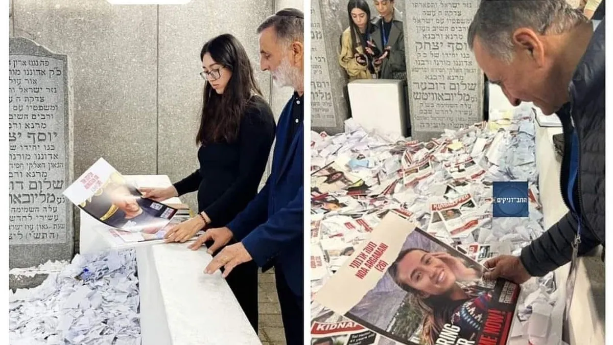 נועה ארגמני ואביה יעקב פקדו את קבר הרבי מלובביץ', הודו לו על הנס שחולל להם