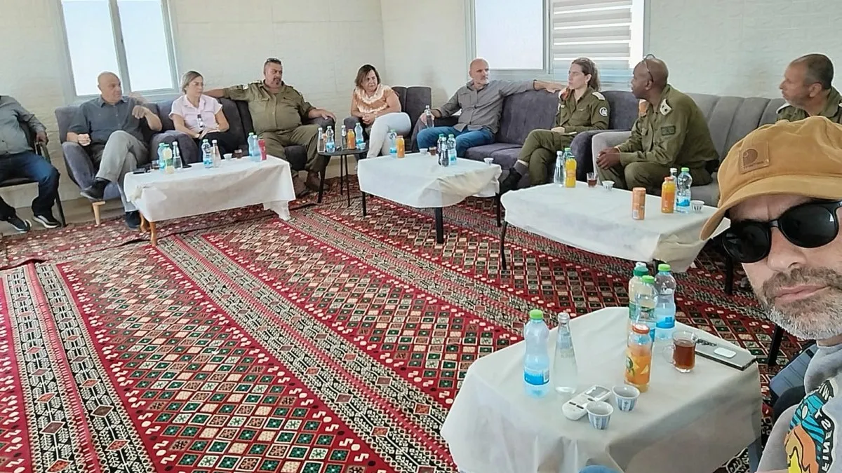 10 חודשים אחרי תחילת המחלמה, נערך סיור מקצועי בנושא מיגון הכפרים הבלתי מוכרים
