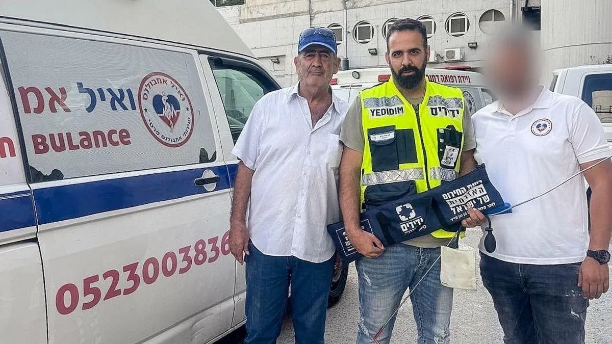 באר שבע: מתנדב ''ידידים'' חילץ אישה מבוגרת שננעלה באמבולנס