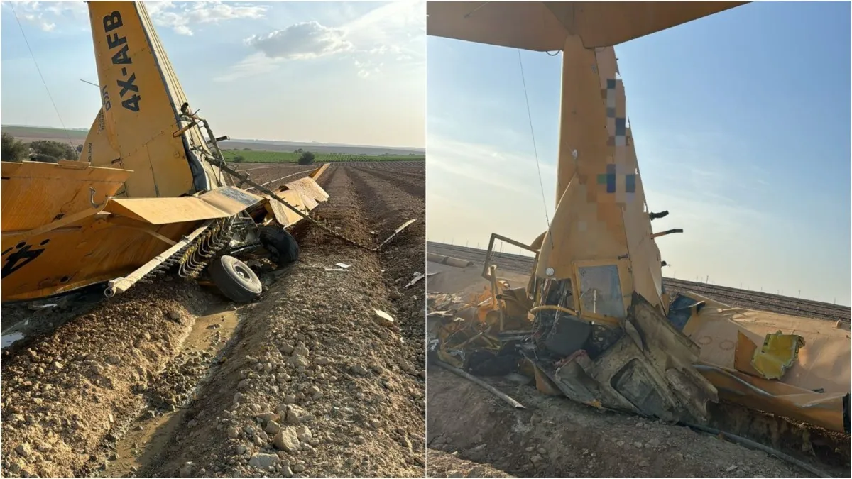 פצוע קשה בהתרסקות מטוס קל בנגב