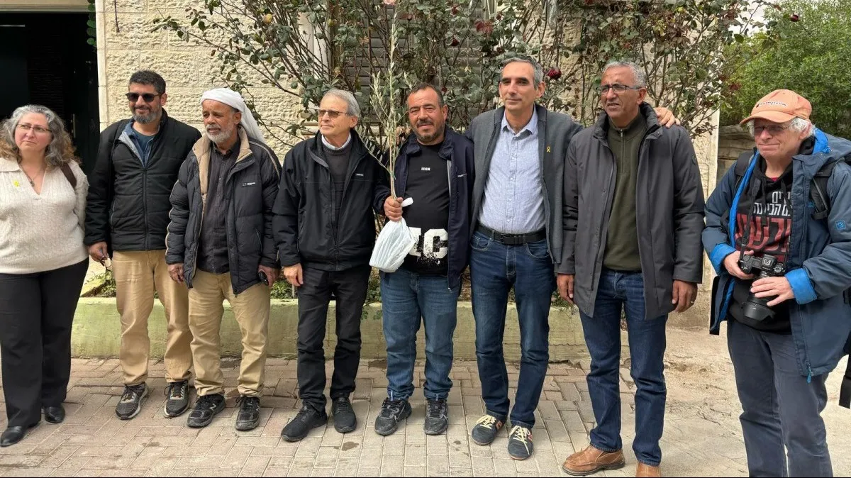 אנשי ''תג מאיר'' נפגשו עם הקבלן עדנאן טלקאת ובנו שהותקפו על ידי תלמידי ישיבה