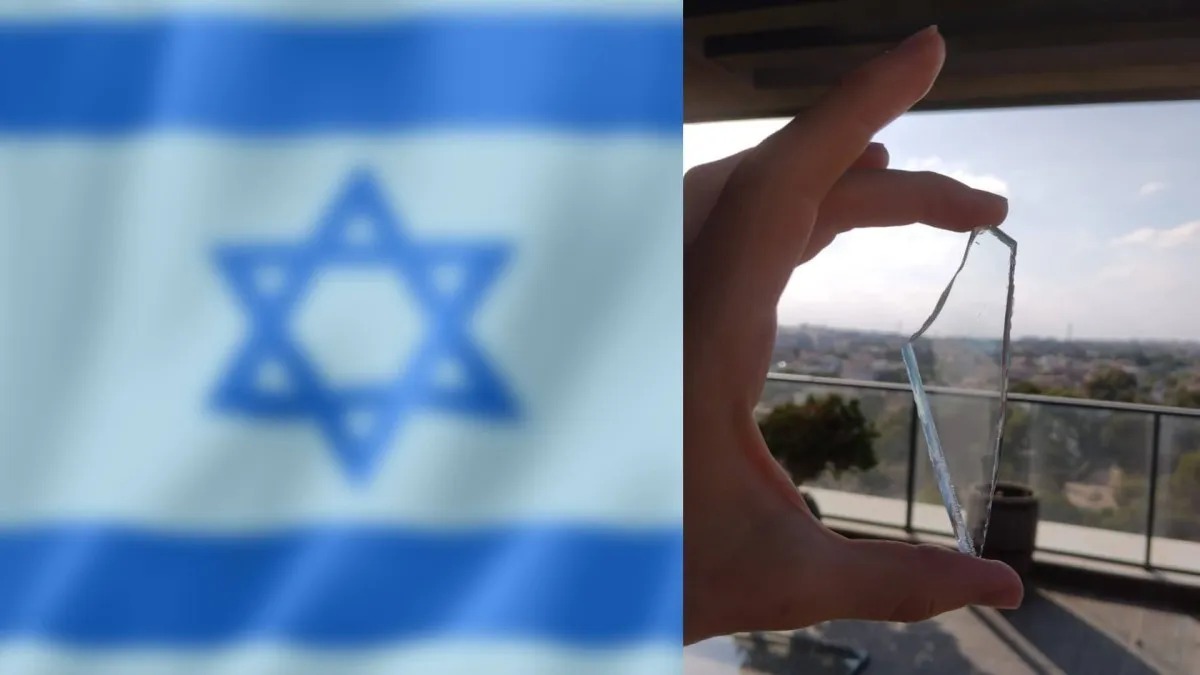 סימן משמיים בין ההריסות? דייר מבאר שבע מצא זכוכית בצורת מפת ישראל השלמה בבית שנפגע