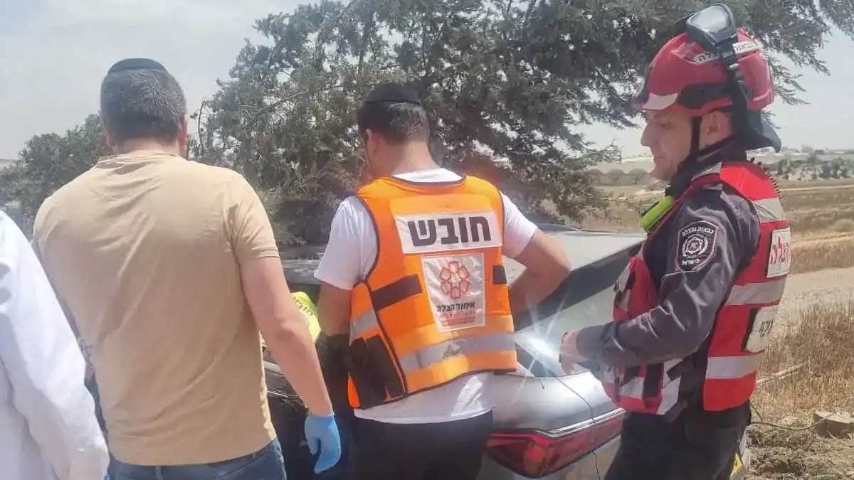 תאונה בבית הגדי, נהגת נפצעה ופונתה לסורוקה