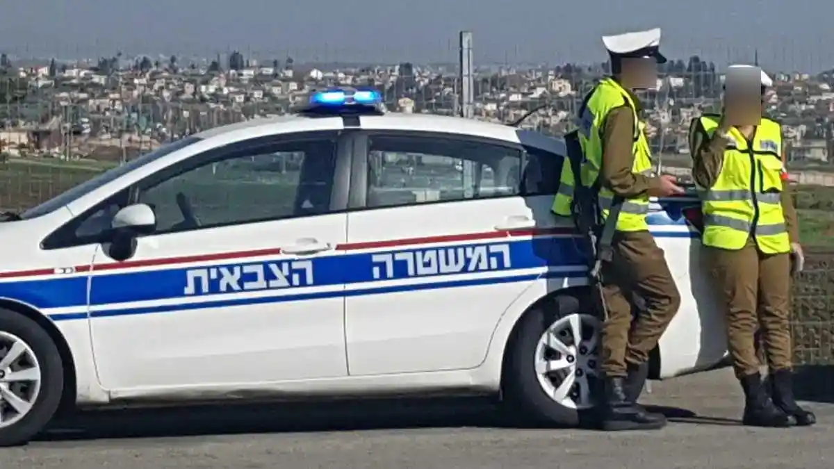  כוחות המשטרה הצבאית במהלך פעילות אכיפה בבאר שבע