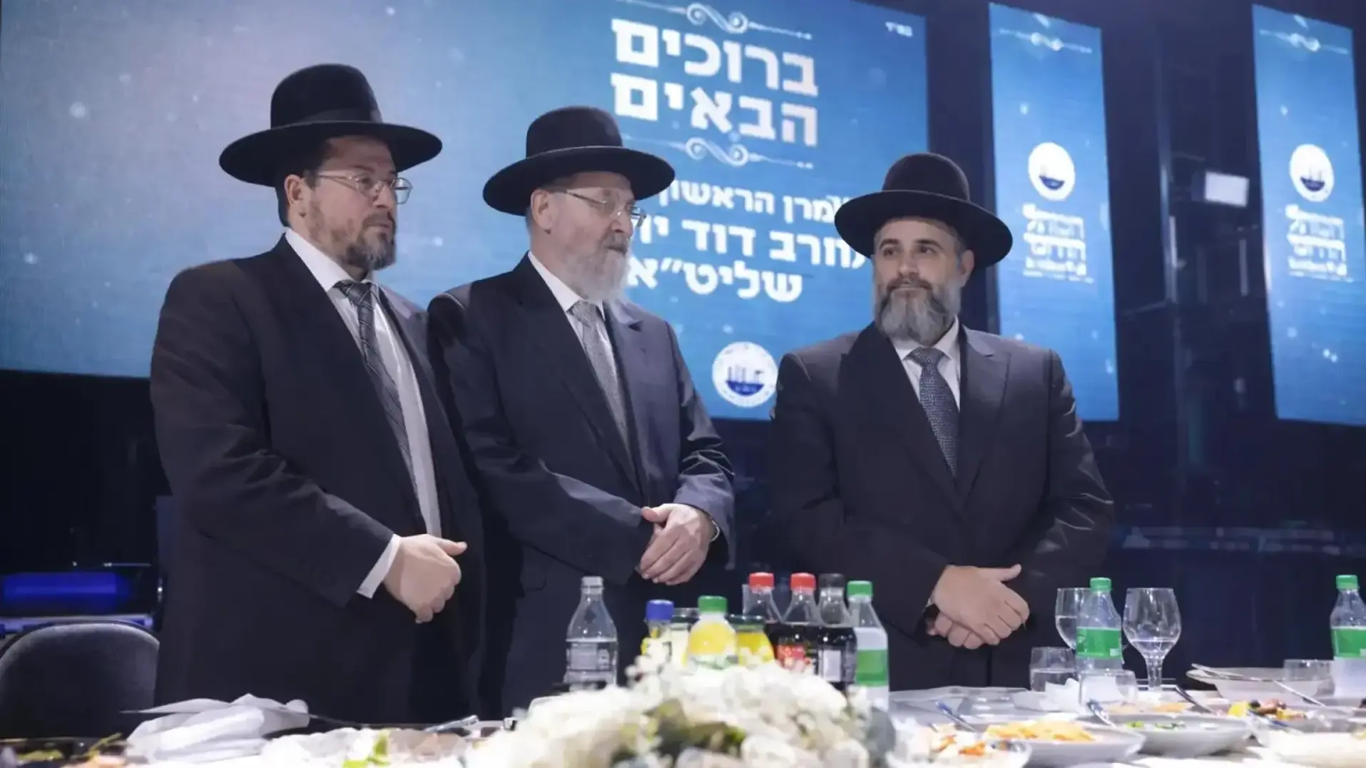 המועמדים לתפקיד רב העיר באירוע ציבורי