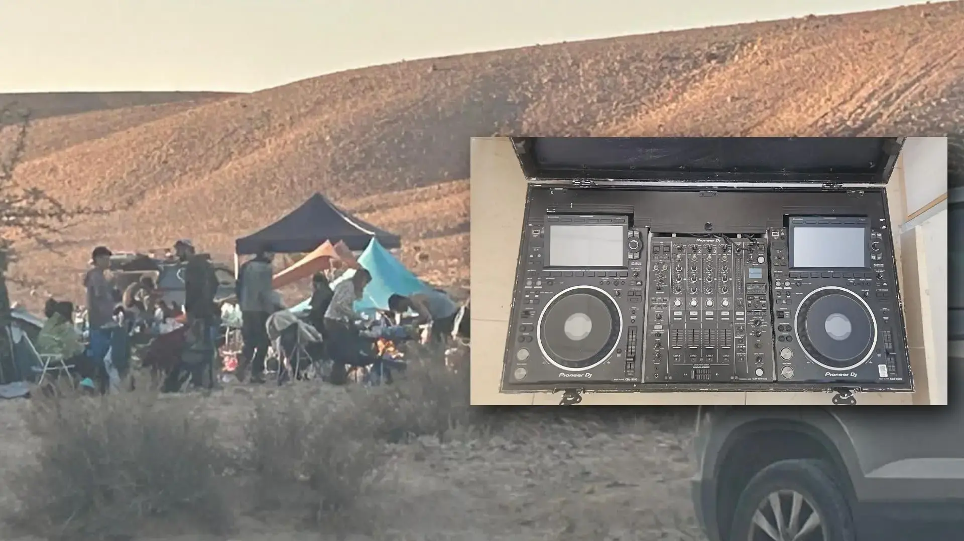 כוחות משטרה פועלים לפיזור מסיבת טבע פיראטית בשטח פתוח בנגב