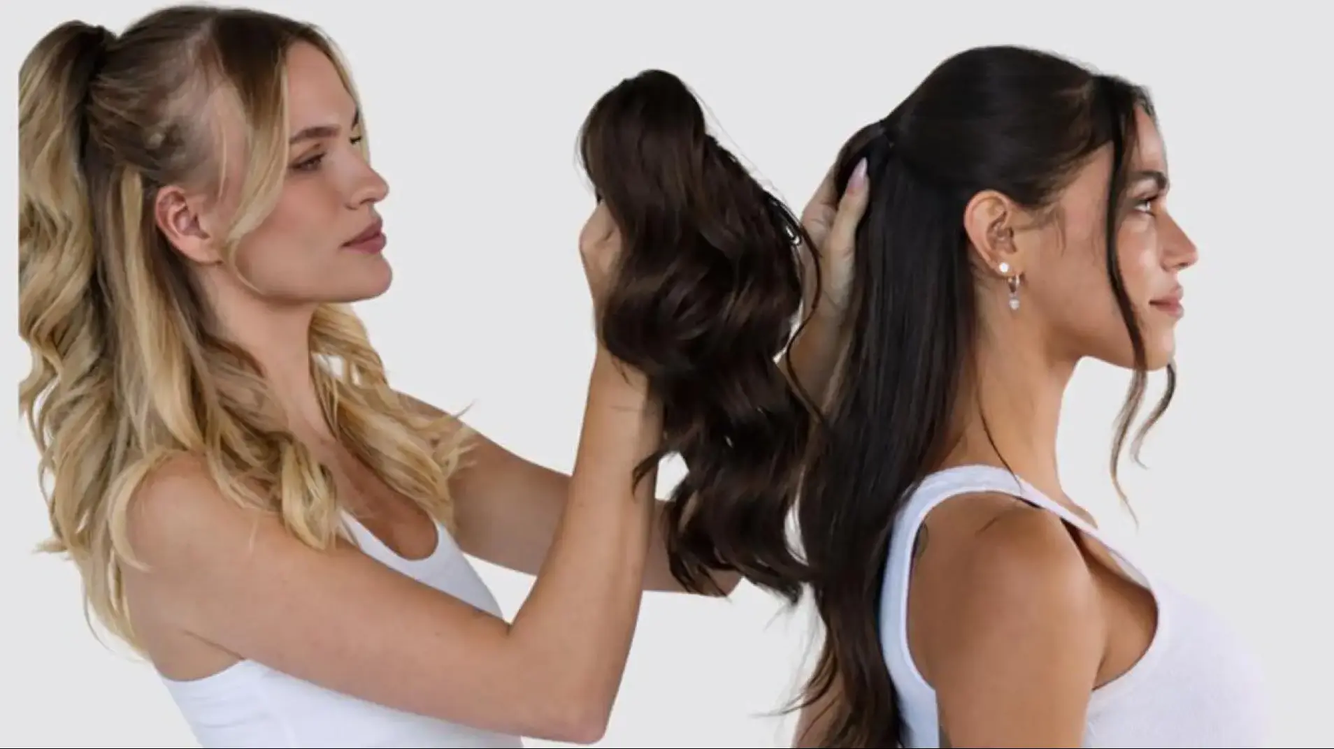  דוכן פופ אפ של NOVIIA בקניון עזריאלי הנגב בבאר שבע עם תוספות שיער ופאות צבעוניות לקראת פורים.