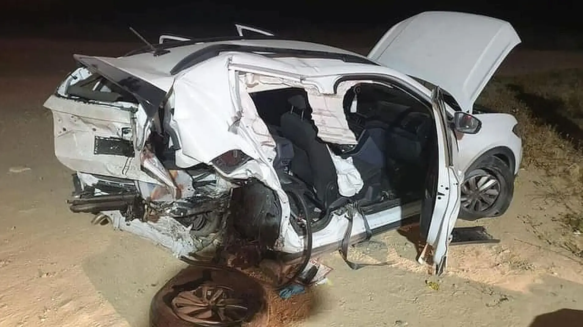 כביש עירוני בבאר שבע באזור מגורים כחלק מסיקור תאונות הדרכים בעיר