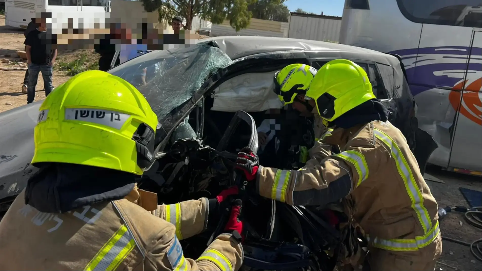 זירת התאונה