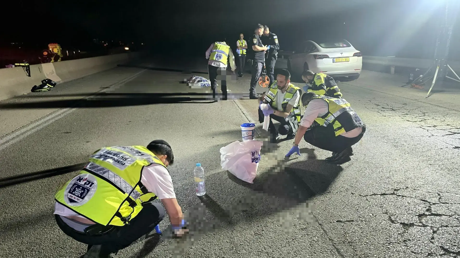 הולך רגל נהרג מפגיעת רכב בצומת אשל הנשיא