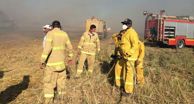 משעות הבוקר: שריפות ברחבי הנגב, בהן שריפה גדולה באור הנר