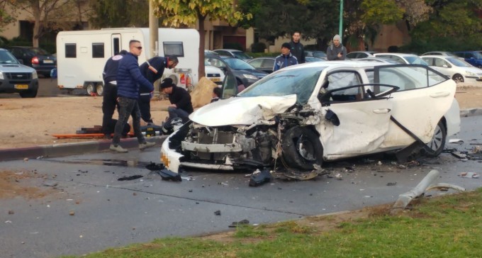 תאונת שרשרת בשד' טוביהו, הכביש נחסם לתנועה